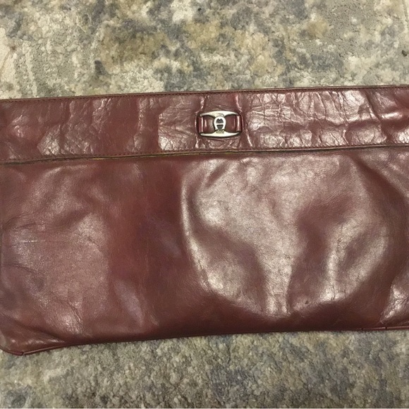 Vintage Etienne Aigner leather Clutch bag - Picture 1 of 3